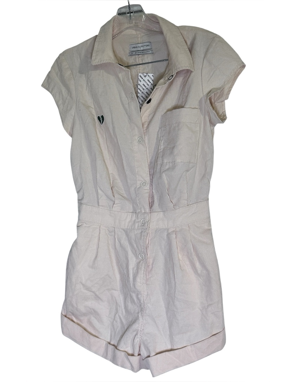 NWT Urban Outfitters the Quinn Shortie Corduroy Romper